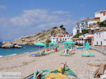 Ligbedden and beachstoelen at beach Kokkari - Island of Samos - Photo JustGreece.com